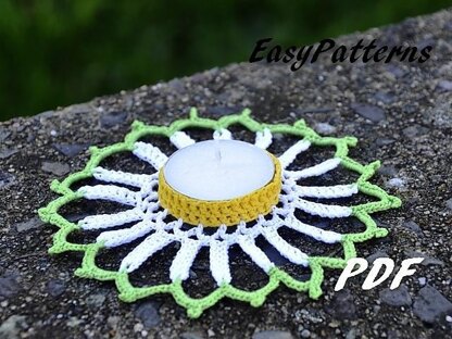 Daisy Candle Holder Pattern