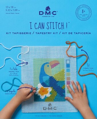 DMC Tapestry Kit 'I Can Stitch!' - The Toucan - 13 x 18cm