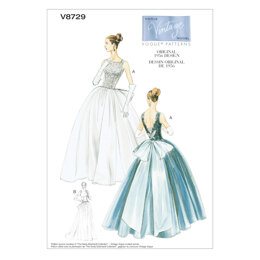 Vogue Misses' Dress and Underskirt V8729 - Sewing Pattern