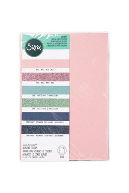 Sizzix Surfacez Opulent Cardstock Pack 8" x 11 1/2" Muted 60Sh