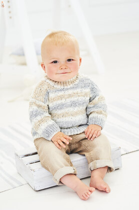 Jumper and Cardigan in Stylecraft Bambino Prints - 9744 - Leaflet