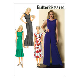 Butterick Misses' Dress and Jumpsuit B6130 - Sewing Pattern