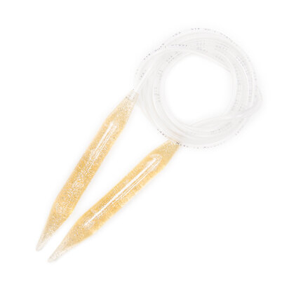 Addi Gold-Glitter Circular Needles 150cm
