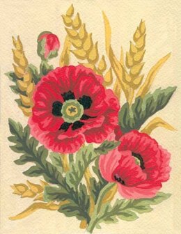 Grafitec Poppies and Wheat Tapestry Kit - 14cm x 18cm
