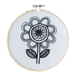 Cotton Clara Jane Foster Flower Embroidery Kit - 16cm