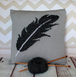 Feather Motif Cushion Cover