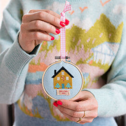 Cotton Clara Christmas House Cross Stitch Kit - 3in