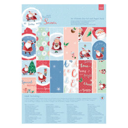 Papermania A4 Ultimate Die-cut & Paper Pack (48pk) - At Home with Santa