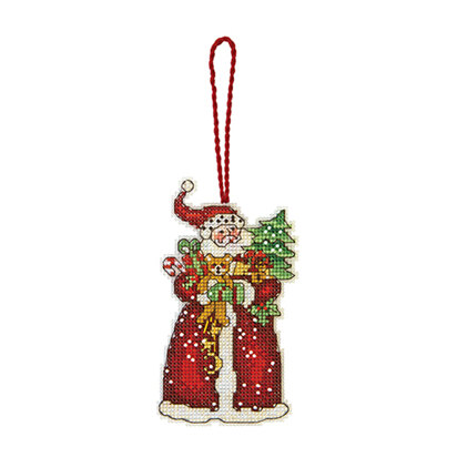 Dimensions Santa Ornament Cross Stitch Kit - 6.5cm x 12cm