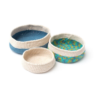 Crochet Nesting Bowls in Bernat Maker Home Dec - BRC0504-001619M - Downloadable PDF