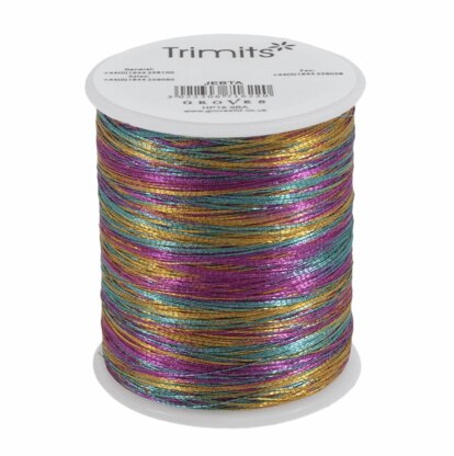 Trimits Embroidery Metallic Rainbow Thread - 180m