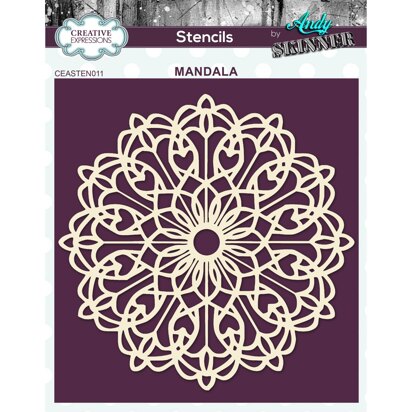 Creative Expressions Andy Skinner Mandala Stencil 5.25in x 5.25in