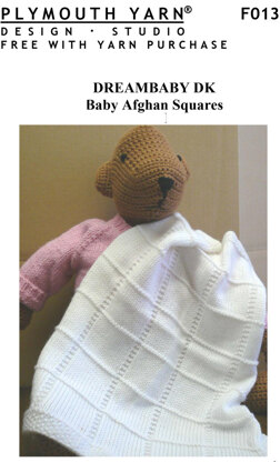 Baby Afghan Squares in Plymouth Yarn Dreambaby DK - F013 - Downloadable PDF