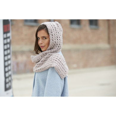 Hooded scarf in Schachenmayr Fabienne
