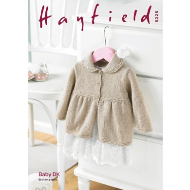 Coat in Hayfield Baby DK - 5225 - Downloadable PDF