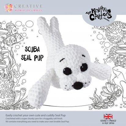 Creative World of Crafts Knitty Critters Scuba Seal Pup - 51cm