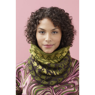 Three Color Cowl in Lion Brand Vanna's Choice - 90635AD