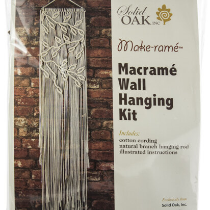 Solid Oak Leaves & Branches Macrame Kit
