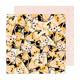 American Crafts Amy Tangerine - Brave + Bold Flutter 12"x12" Cardstock