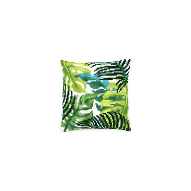 Vervaco Botanical Leaves Cross Stitch Cushion Kit