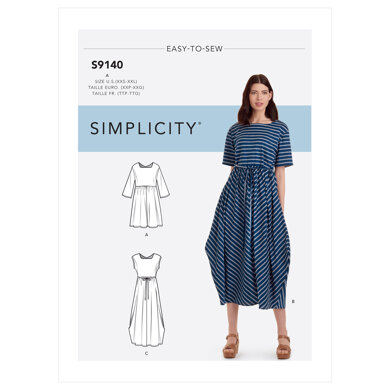 Simplicity Misses' Relaxed Pullover Dress S9140 - Sewing Pattern
