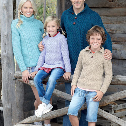 Knitted Sweaters in Hayfield Bonus Aran with Wool - 7252 - Downloadable PDF