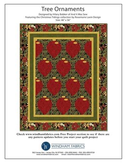 Windham Fabrics Tree Ornaments - Downloadable PDF