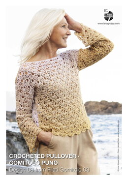 Crocheted Pullover in Lana Grossa Gomitolo Puno - 08 - Downloadable PDF