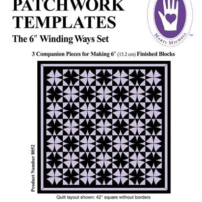 Marti Michell Set Winding Ways 6in Quilting Template