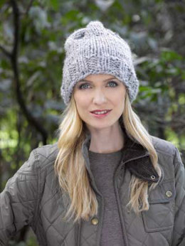 Simple Knit Hat in Lion Brand Wool-Ease Thick & Quick - L32214D