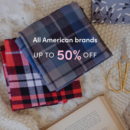 Up to 50 percent off all American fabrics - ends 1st October 2022