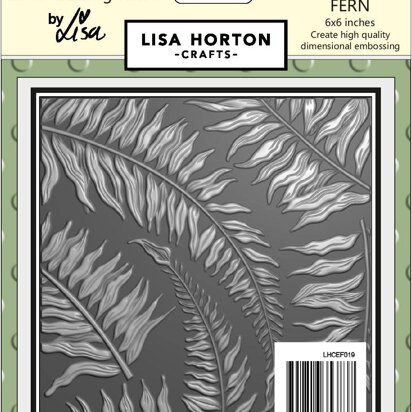 Lisa Horton 3D Embossing Folder - Botanical Fern
