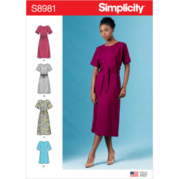 Simplicity S8981 Misses Front Tie Dresses - Sewing Pattern
