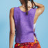 Vacation Vest Top - Free Knitting Pattern For Women in Paintbox Yarns Metallic DK
