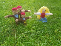 Goldilocks and Three Bears Finger Puppets
