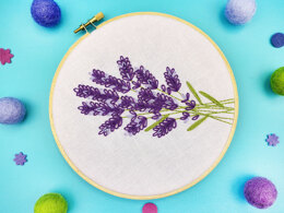 Oh Sew Bootiful Lavender Printed Embroidery Kit