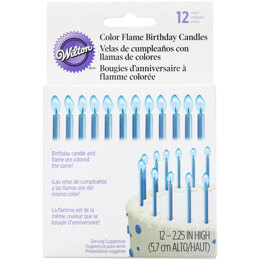 Wilton Blue Flame Birthday Candles, 12-Count