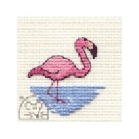 Mouseloft Stitchlets - Flamingo Cross Stitch Kit - 64mm
