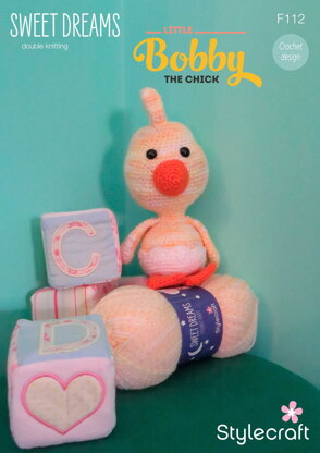 Amigurumi Little Bobby the Chick in Stylecraft Sweet Dreams DK - F112 - Downloadable PDF