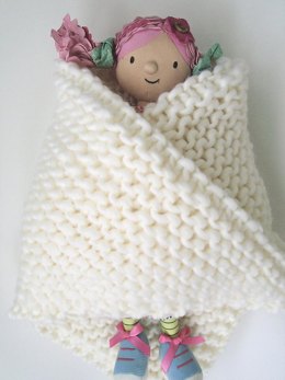 Baby Blanket. Super Chunky Knitting Pattern