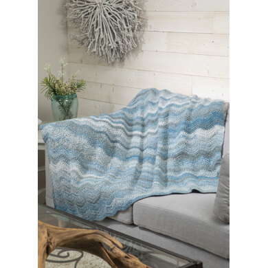 Radiant Ripple Afghan Throw in Premier Yarns Puzzle - Downloadable PDF