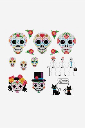 Mexican Day of the Dead  in DMC - PAT0143 -  Downloadable PDF