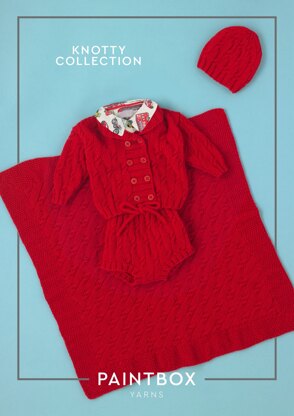 Knotty Set - Free Knitting Pattern for Babies in Paintbox Yarns Baby DK - Free Downloadable PDF