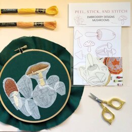 M Creative J Peel, Stick, and Stitch Mushrooms - Leaflet