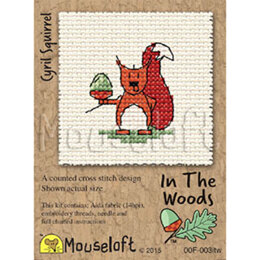 Mouseloft Cyril Squirrel In The Woods Kit Cross Stitch Kit - 85 x 110 x 10