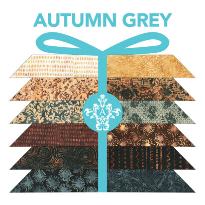 "Autumn Grey" von Anthology Fabrics Fat Quarter-Bündel