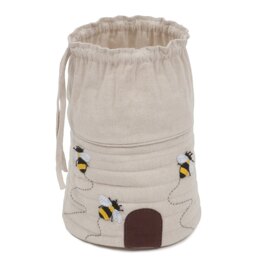 Hobby Gift Bumble Bee Hive Drawstring Bag