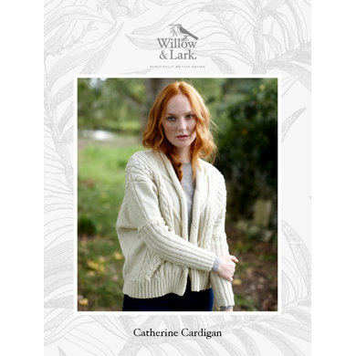 Catherine Cardigan : Cardigan Knitting Pattern for Women in Willow & Lark DK | Light Worsted Yarn