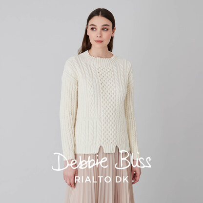 Crieff - Sweater Knitting Pattern in Debbie Bliss Rialto DK - Downloadable PDF