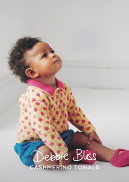 "Maya Cardigan" - Cardigan Knitting Pattern For Babies in Debbie Bliss Baby Cashmerino Tonals - DBS081